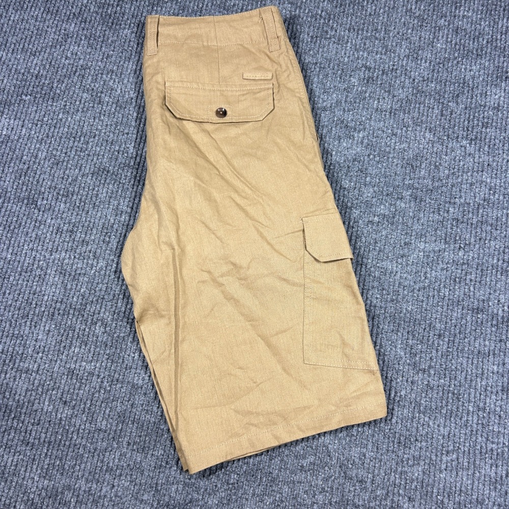 Sean John Shirts Mens 30 Brown Linen Blend Cargo Casual Summer Hip Hop